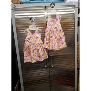 Twins! KRU little Matching Floral Sundresses